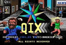 Qix title screen