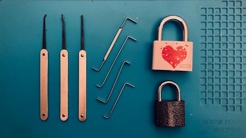 A variety of lockpicks